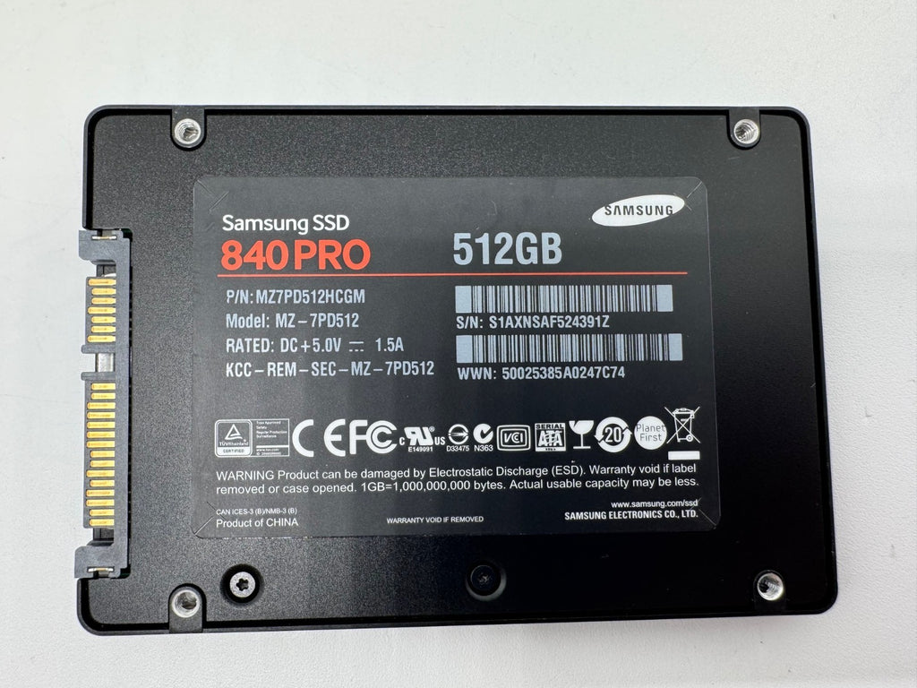 Samsung 840 Pro 512GB SSD MZ-7PD512 SATA3 Festplatte 2,5 Zoll