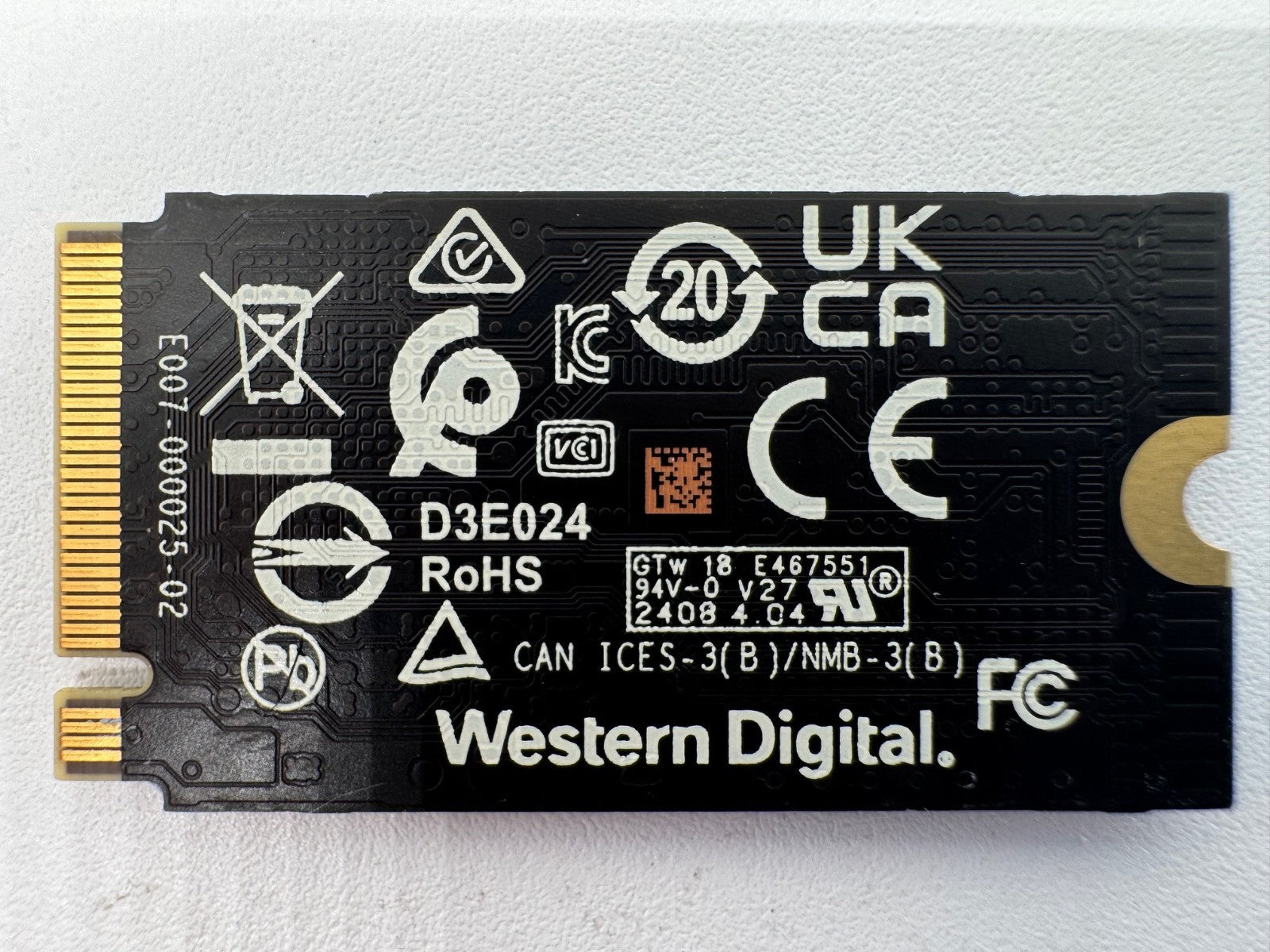 Western Digital WD SN740 256GB M.2 NVMe SSD PCIe 4.0 x4 2242 Notebook Festplatte