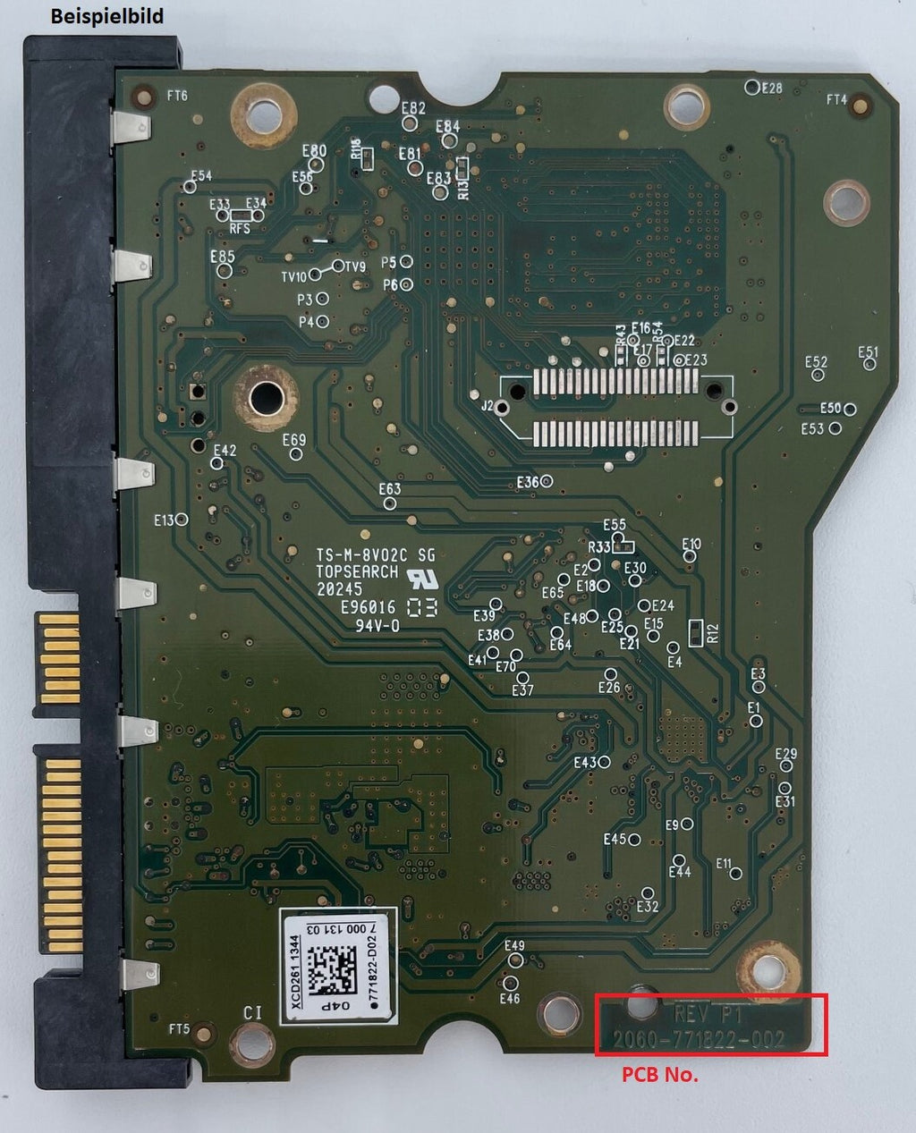 Western Digital PCB Logic Board - Circuit Board - 2060-771822-002 REV P1