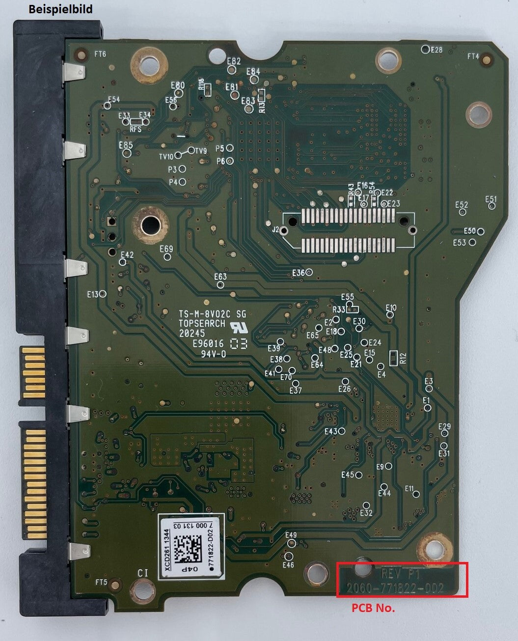 Western Digital PCB Logic Board - Circuit Board - 2060-771822-002 REV P1