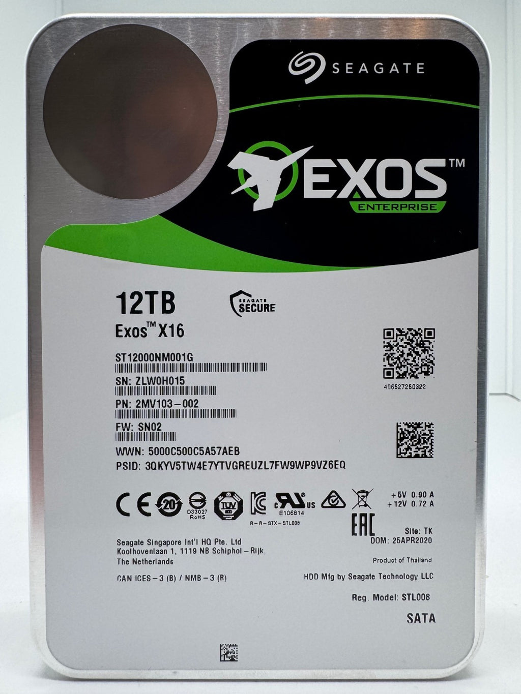 Seagate Exos X16 12TB interne Festplatte ST12000NM001G 3,5 Zoll SATA3