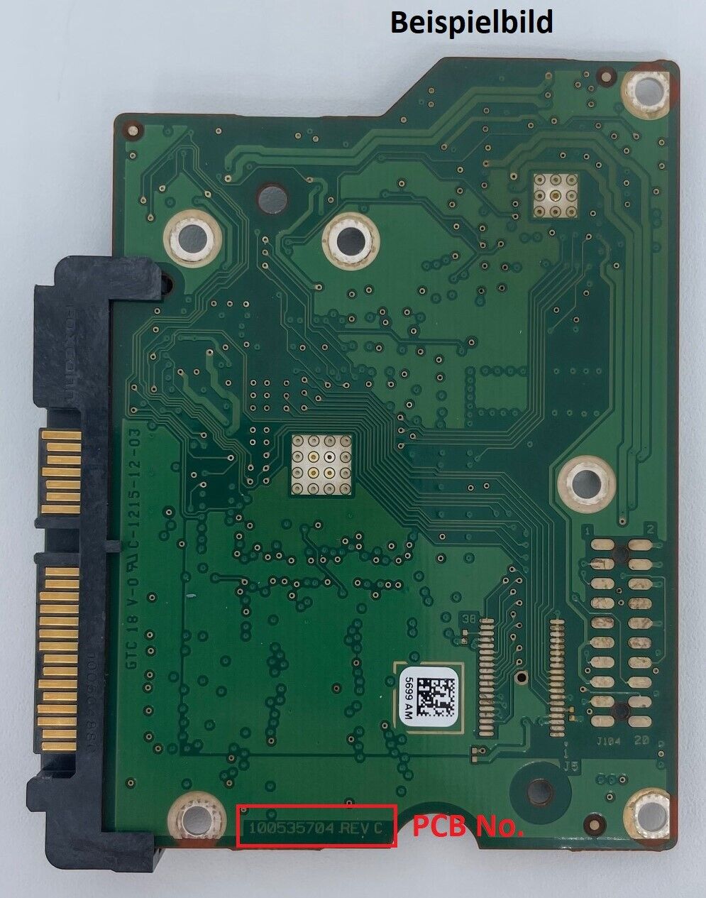Seagate PCB Logic Board - Circuit Board - 100535704 REV C