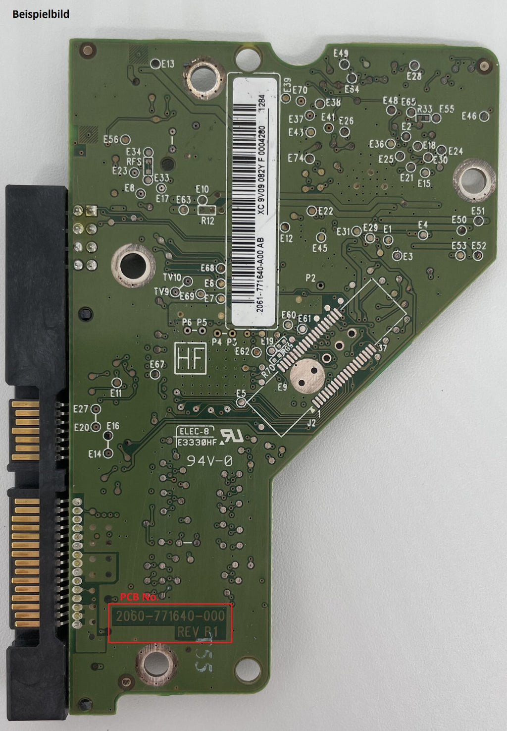 Western Digital PCB Logic Board - Circuit Board - 2060-771640-000 REV P1