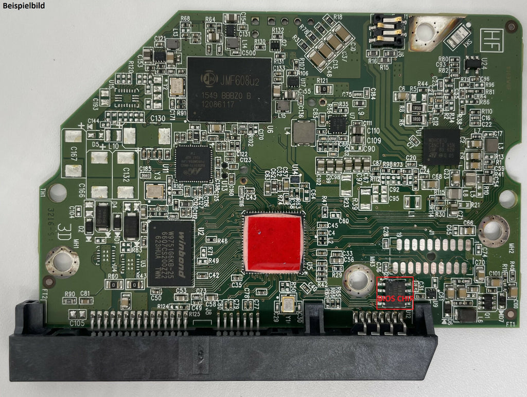 Western Digital PCB Logic Board - Circuit Board - 2060-800021-001 REV P1