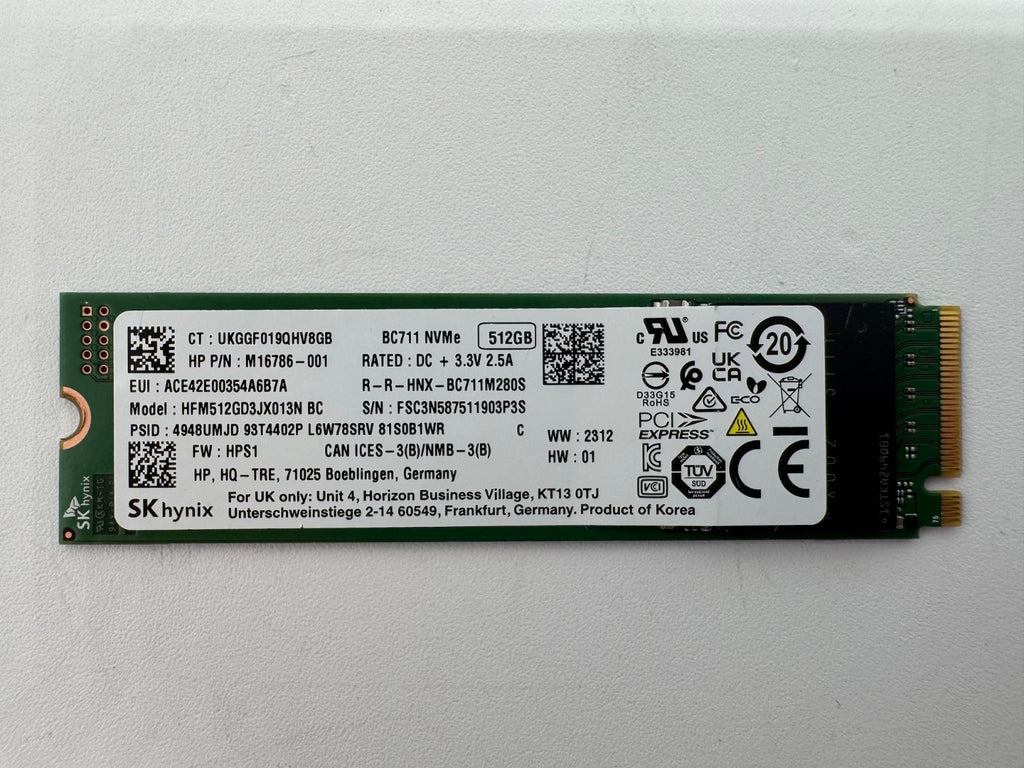 SK hynix HFM512GD3JX013N 512GB M.2 NVMe SSD PCIe 3.0 2280 PC Notebook Festplatte