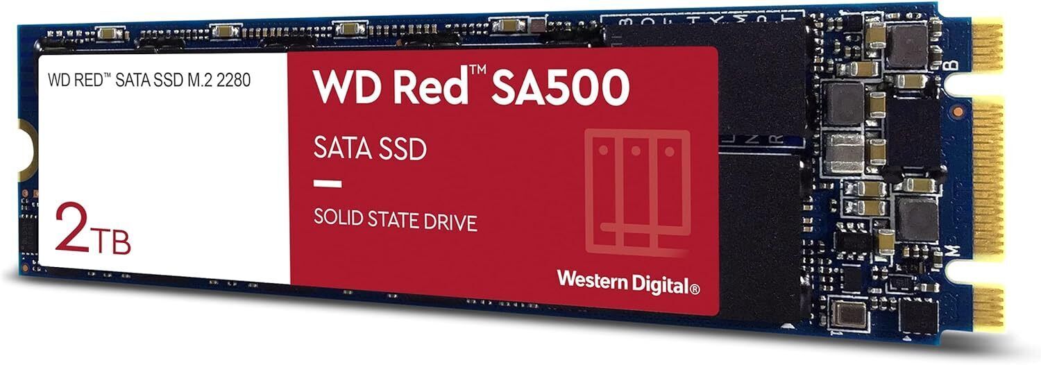 Western Digital Red SA500 2TB SATA SSD interne Festplatte (WDS200T1R0B) -043