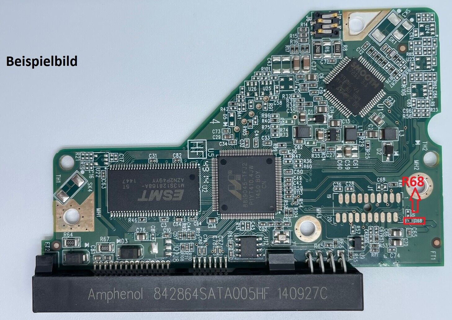 Western Digital PCB Logic Board - Circuit Board - 2060-771640-003 REV A R68