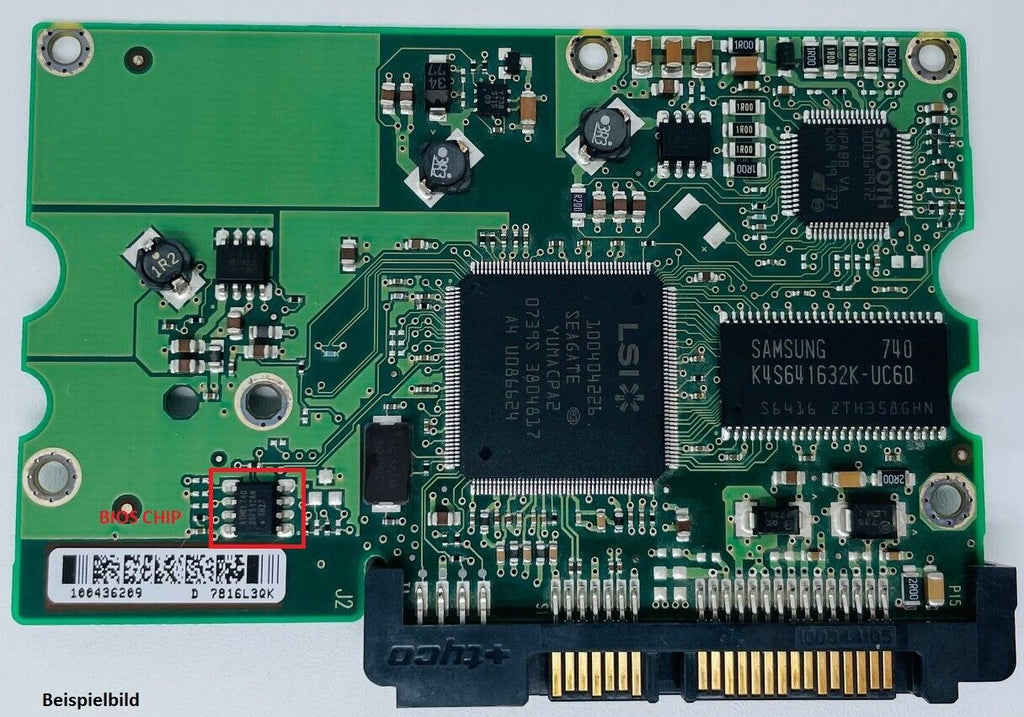 Seagate PCB Logic Board - Circuit Board - 100406937 REV B