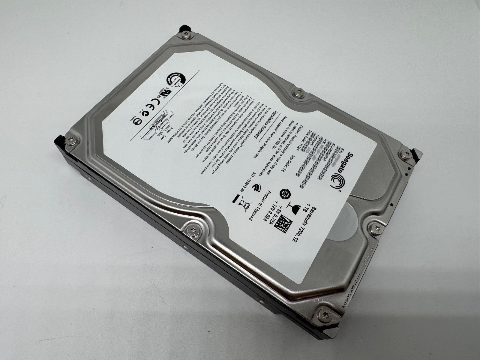 Seagate BarraCuda 7200.12 ST31000528AS Interne Festplatte 1TB 3,5" HDD SATA