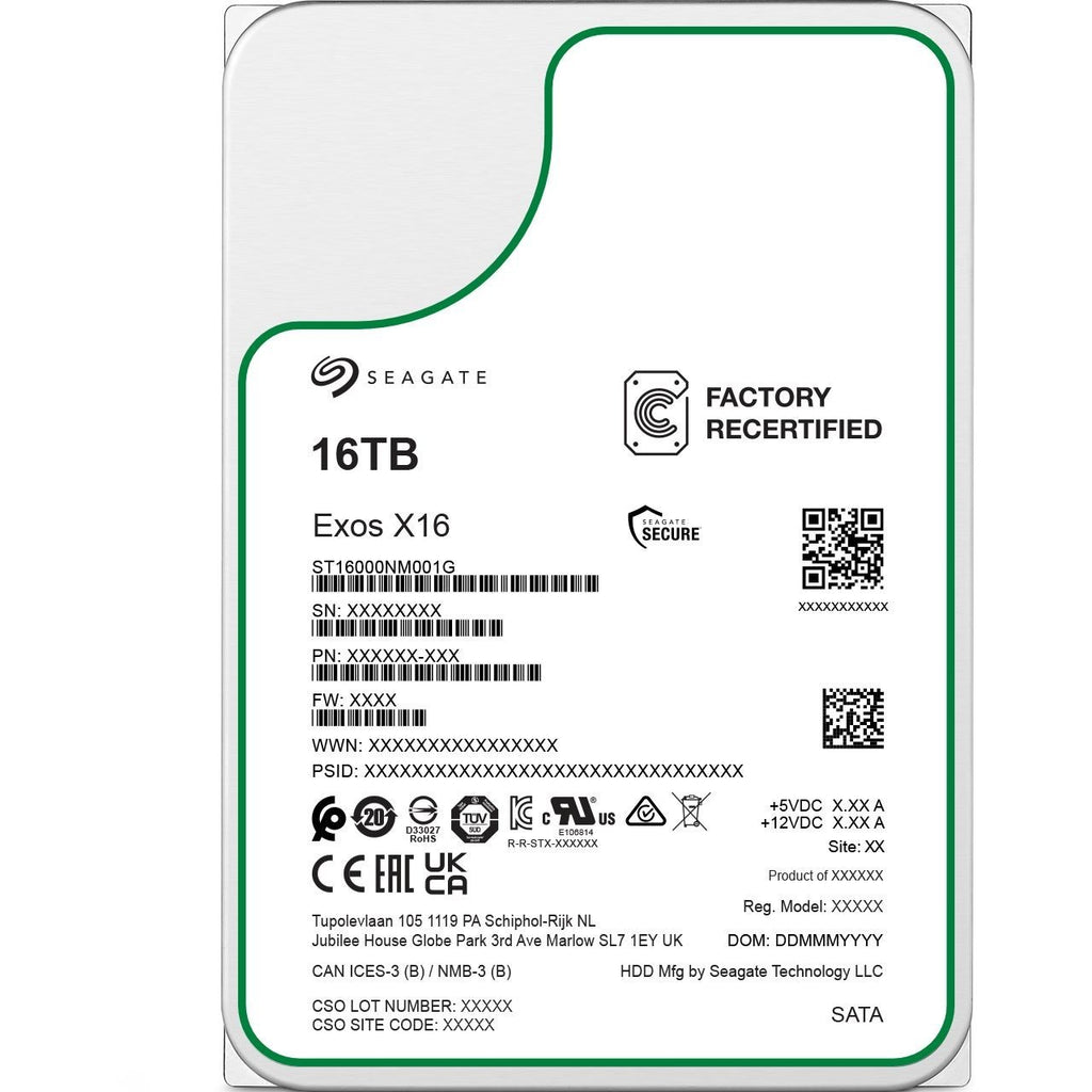 Seagate Exos X16 16TB interne Festplatte ST16000NM001G 3,5 Zoll SATA3