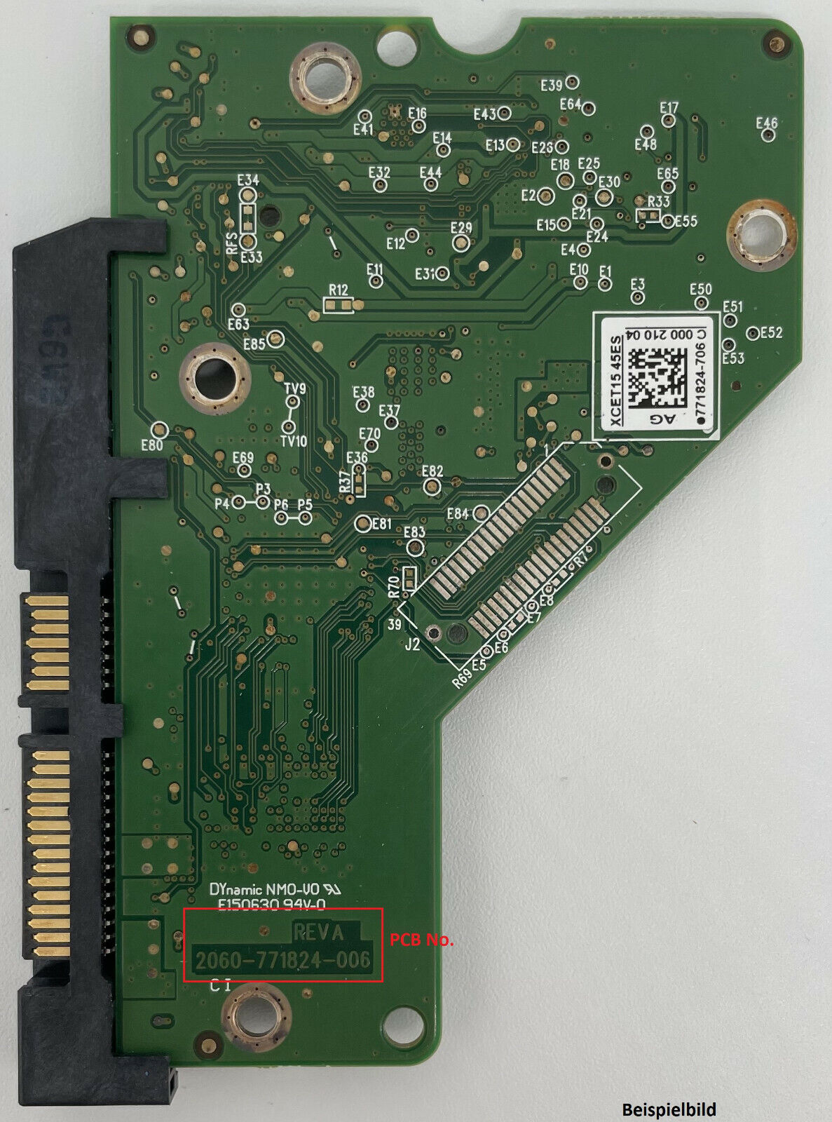Western Digital PCB Logic Board - Circuit Board - 2060-771824-006 REV A