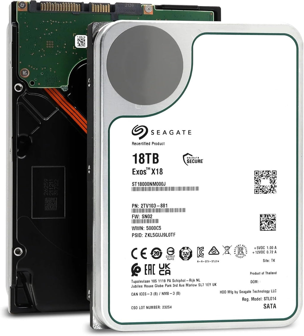 Seagate Exos X18 18TB interne Festplatte ST18000NM000J 3,5 Zoll SATA3