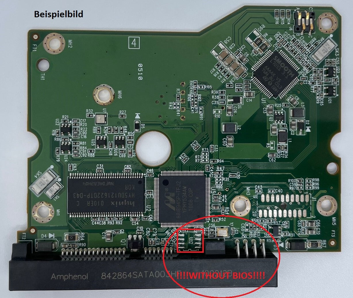 Western Digital PCB Logic Board - Circuit Board - 2060-771624-001 REV P1