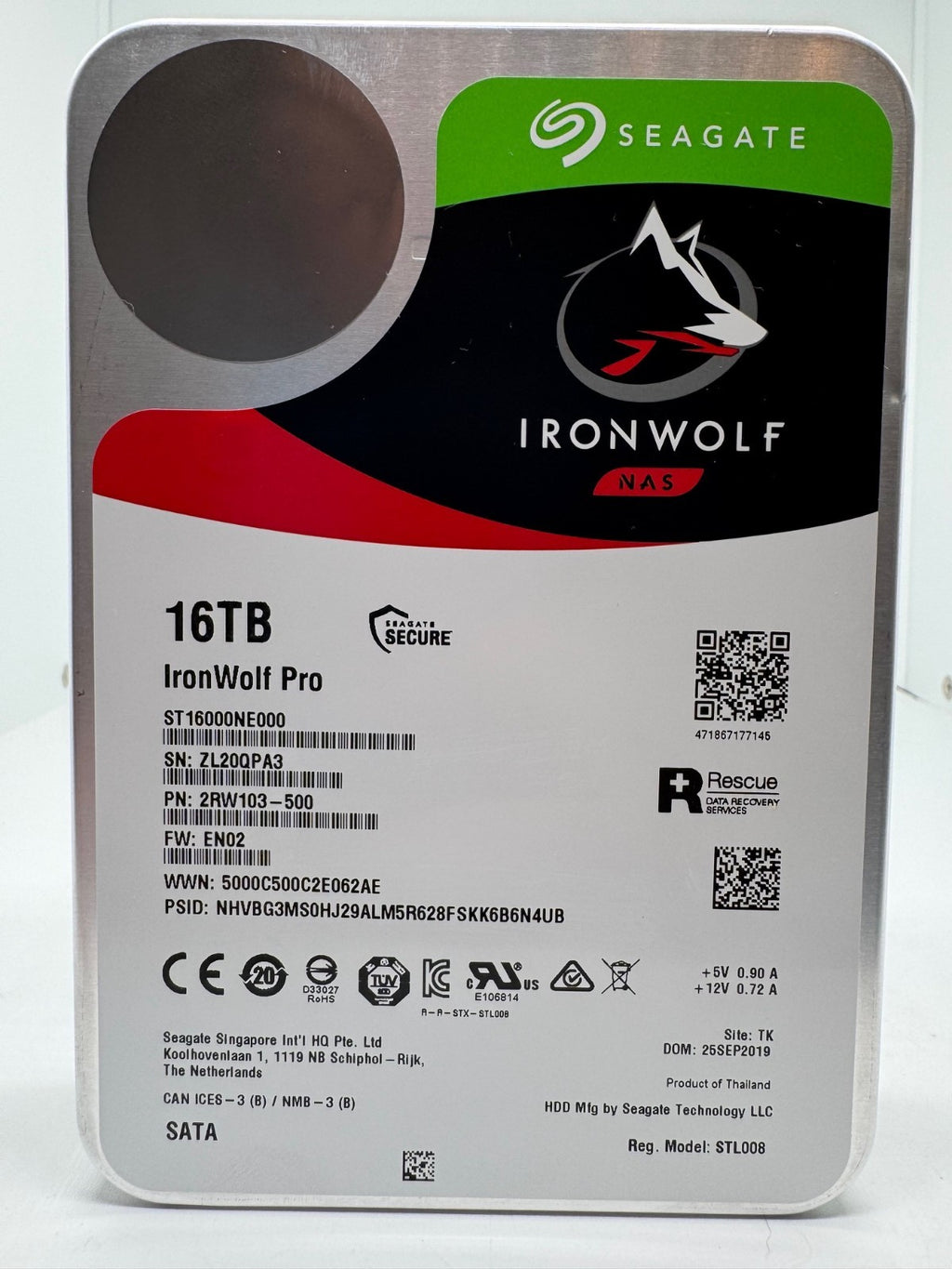 Seagate IronWolf Pro NAS HDD ST16000NE000 - 16TB 3,5 Zoll SATA3 CMR 16 TB - EN02