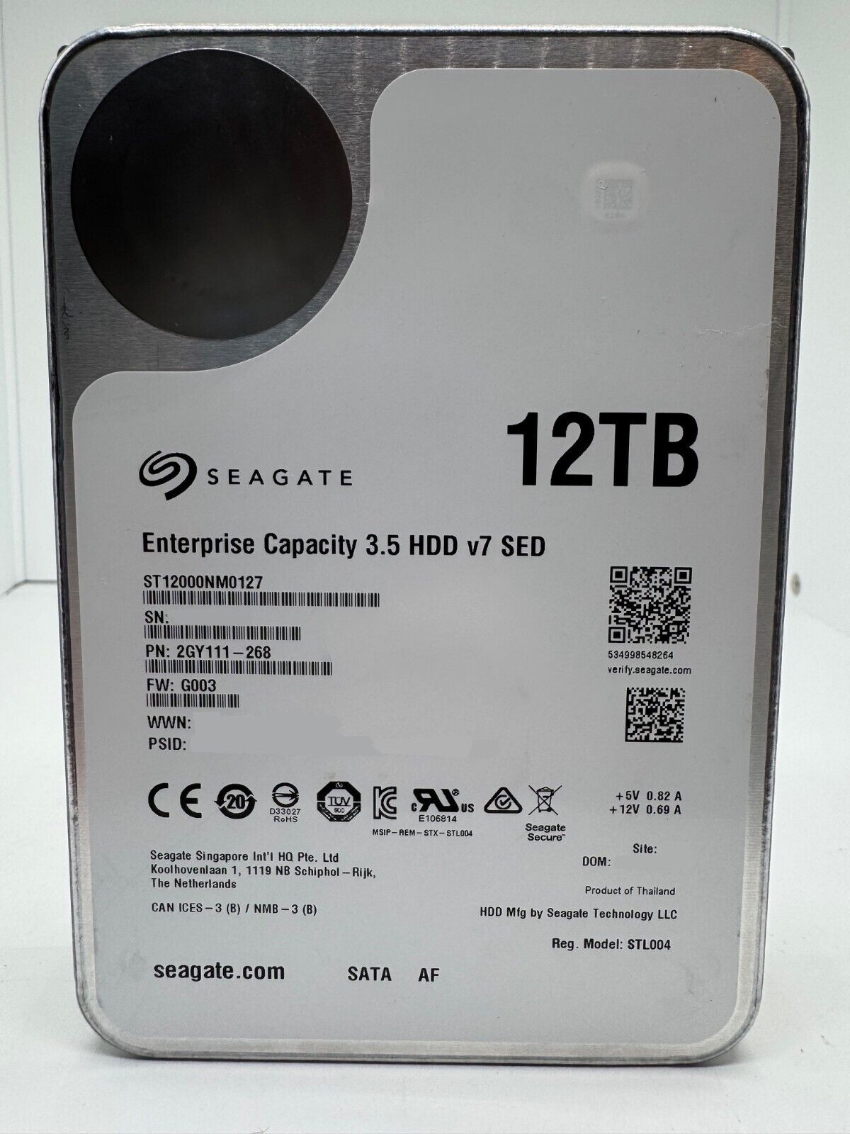 Seagate 12TB Festplatte ST12000NM0127 PCB: 100803545 REV C defekt klickt