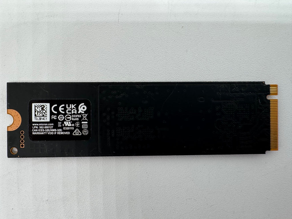 Micron 2500 512GB M.2 NVMe SSD PCIe 4.0 x4 2280 PC Laptop Notebook Festplatte