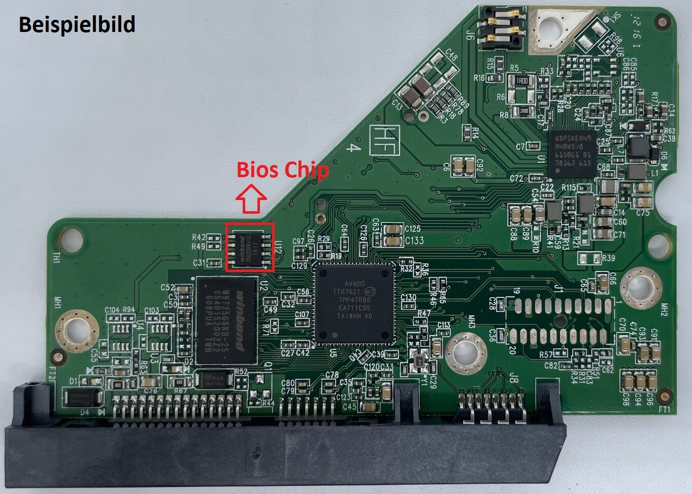 Western Digital PCB Logic Board - Circuit Board - 2060-800039-001 REV P1
