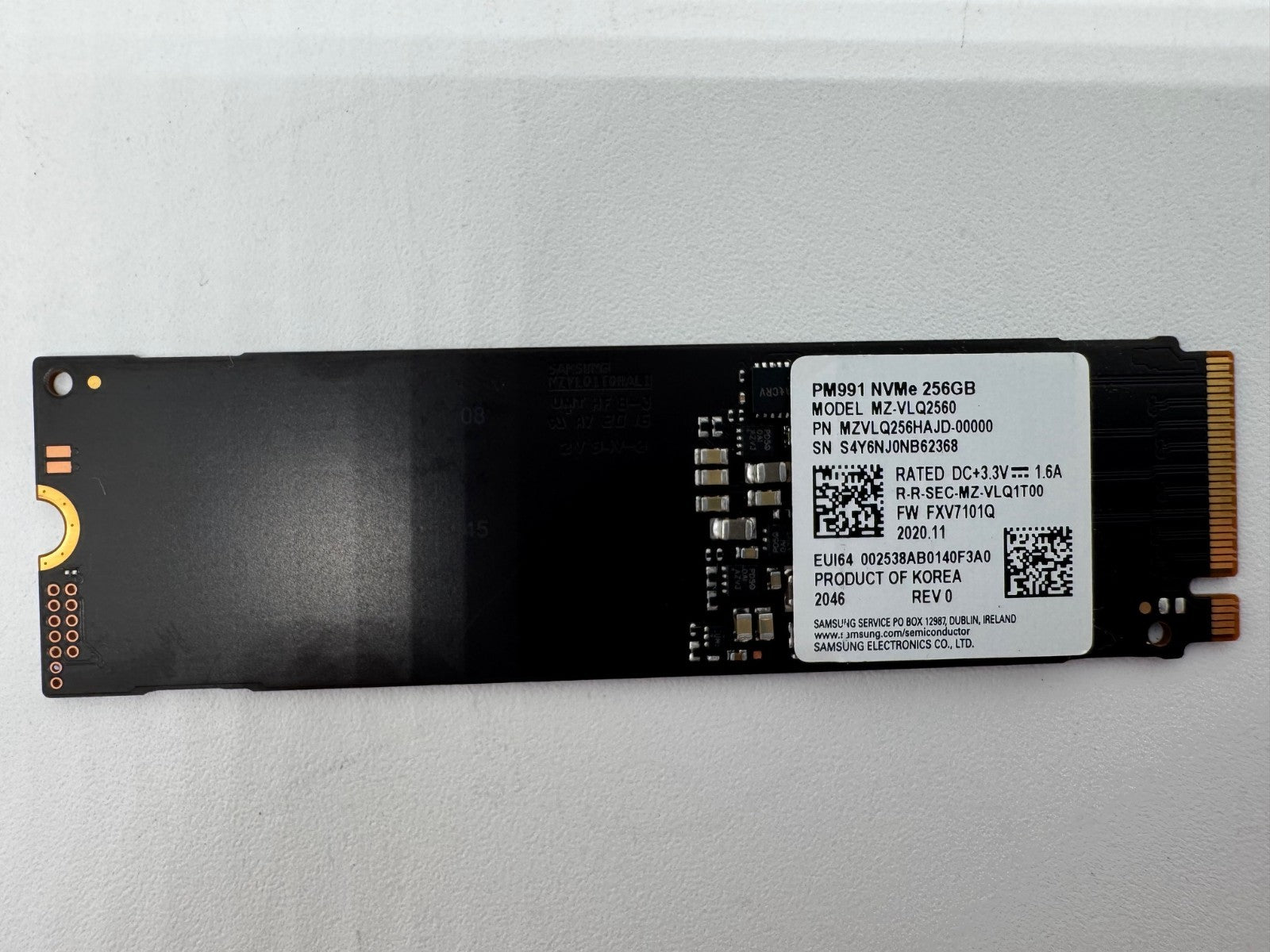 Samsung PM991 256GB M.2 NVMe SSD PCIe 3.0 x4 2280 PC Laptop Notebook Festplatte