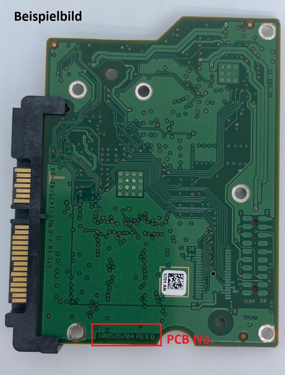 Seagate PCB Logic Board - Circuit Board - 100535704 REV D