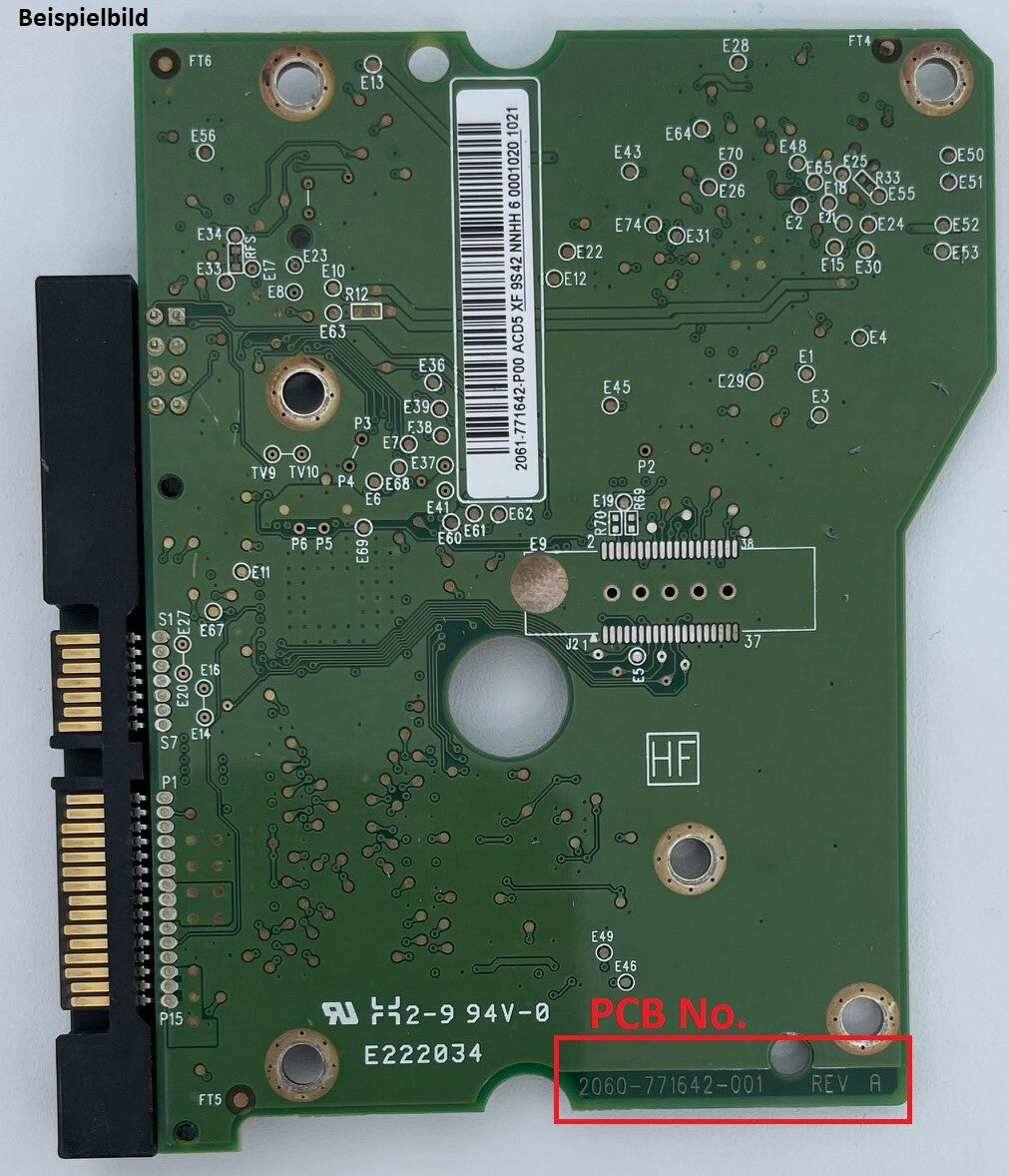 Western Digital PCB Logic Board - Circuit Board - 2060-771642-001 REV A