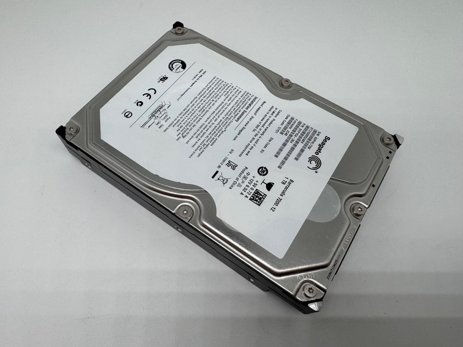 Seagate BarraCuda 7200.12 ST31000524AS Interne Festplatte 1TB 3,5" HDD SATA