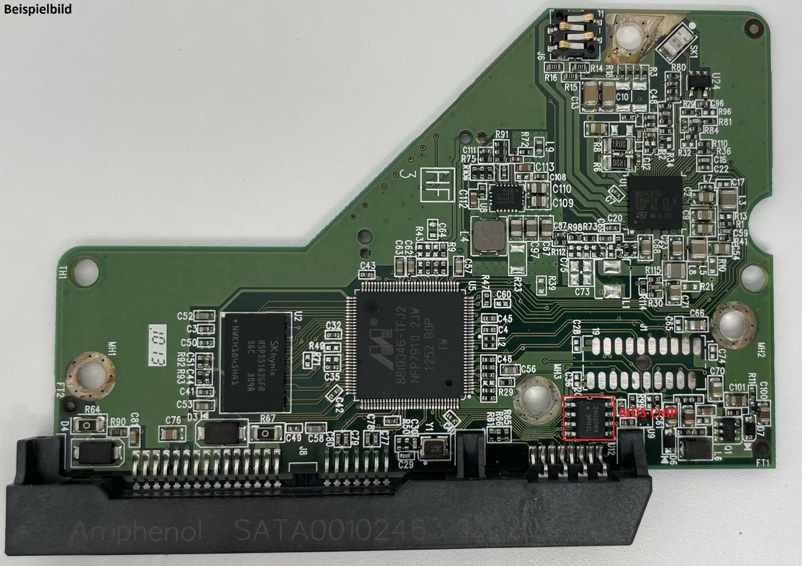 Western Digital PCB Logic Board - Circuit Board - 2060-771824-003 REV A