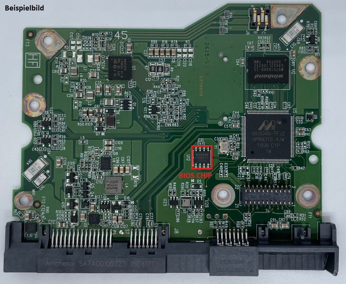 Western Digital PCB Logic Board - Circuit Board - 2060-771822-006 REV A
