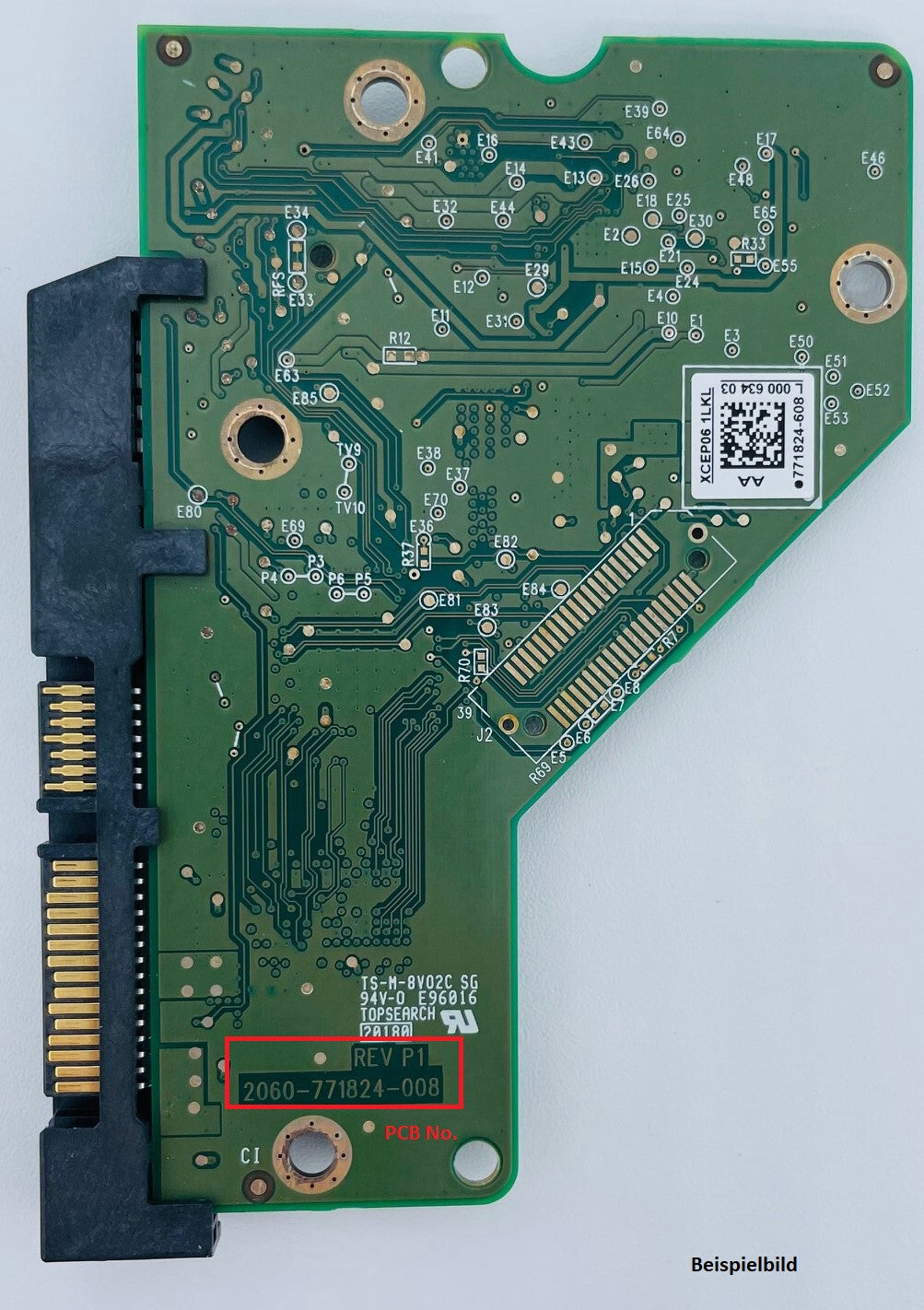 Western Digital PCB Logic Board - Circuit Board - 2060-771824-008 REV P1