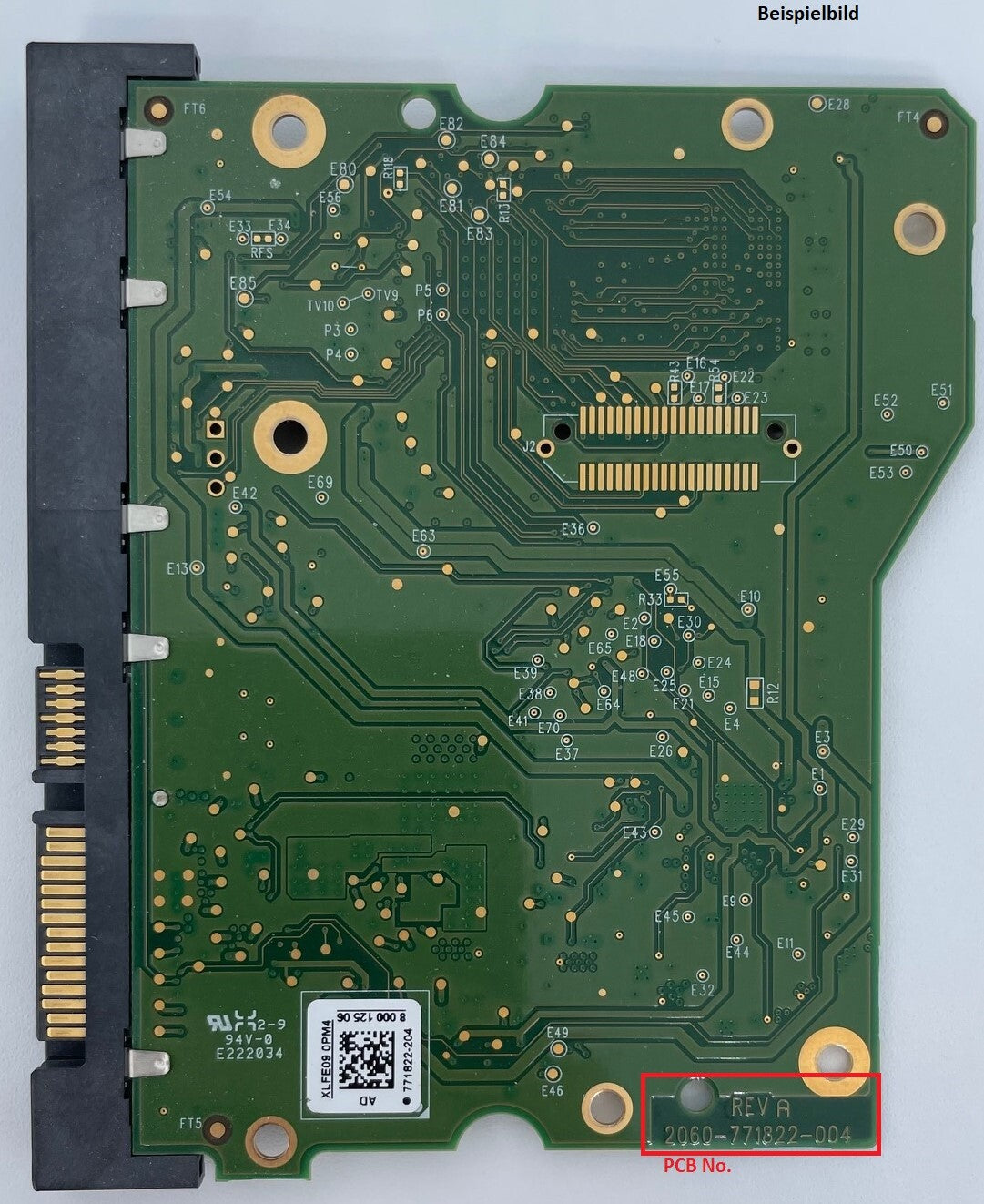 Western Digital PCB Logic Board - Circuit Board - 2060-771822-004 REV A