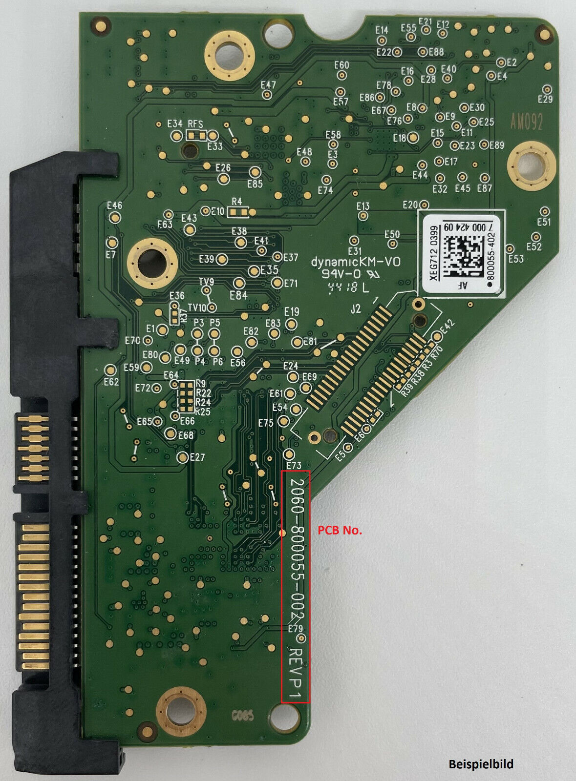 Western Digital PCB Logic Board - Circuit Board - 2060-800055-002 REV P1