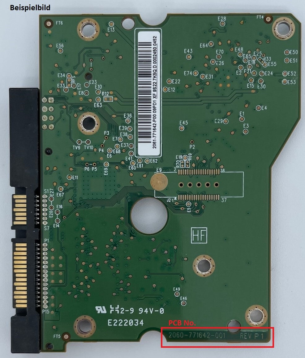 Western Digital PCB Logic Board - Circuit Board - 2060-771642-001 REV P1