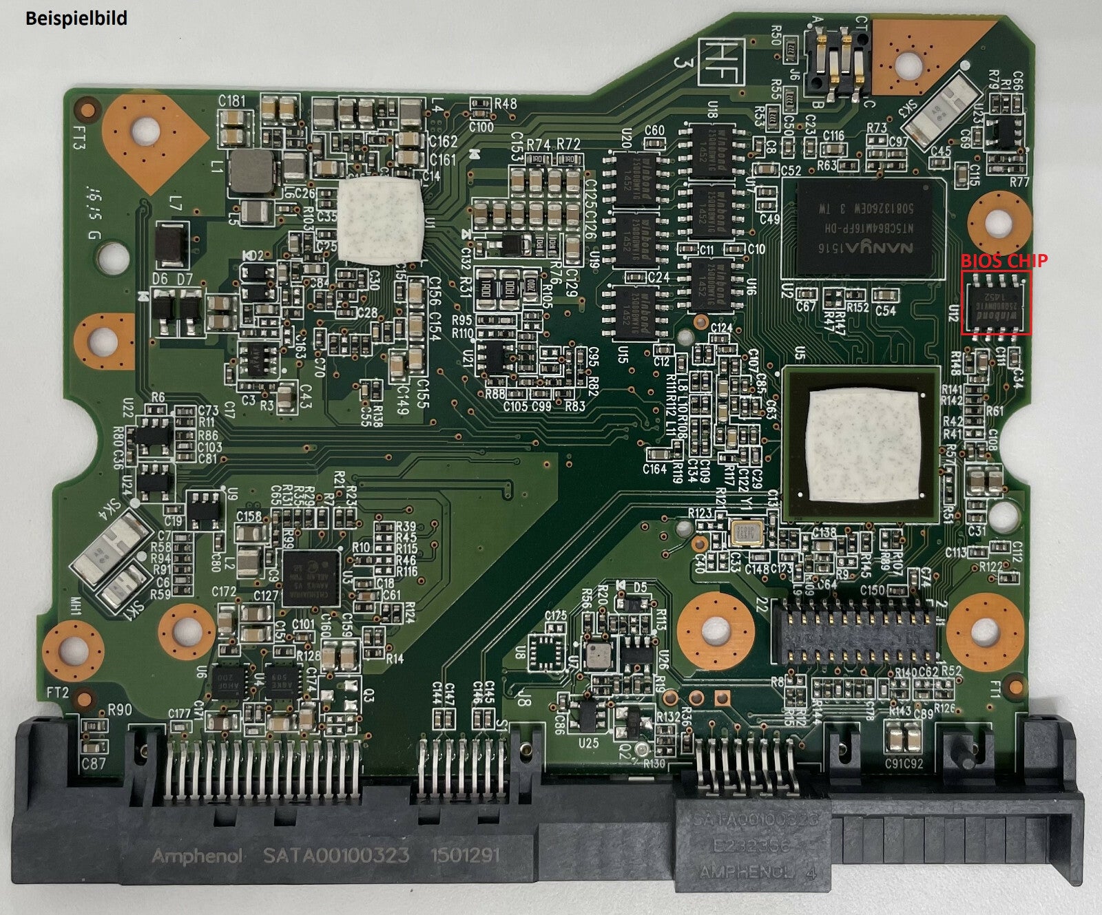 Western Digital PCB Logic Board - Circuit Board - 2060-800002-007 REV P1