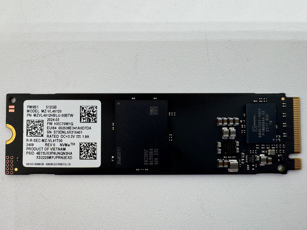 Samsung PM9B1 512GB M.2 NVMe SSD PCIe 4.0 x4 2280 PC Laptop Notebook Festplatte