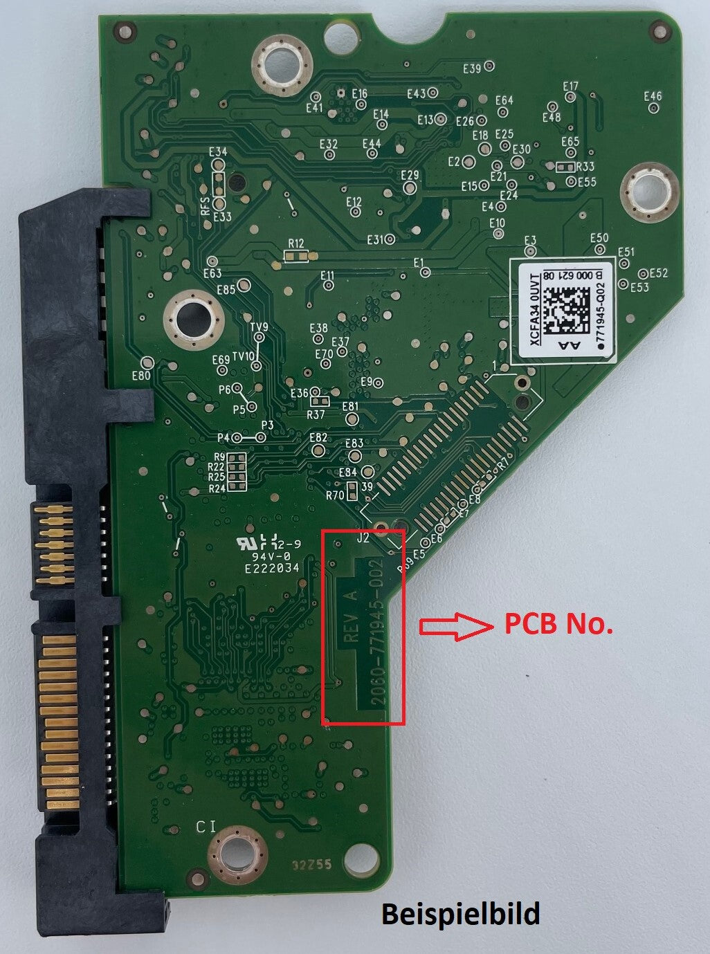 Western Digital PCB Logic Board - Circuit Board - 2060-771945-002 REV A