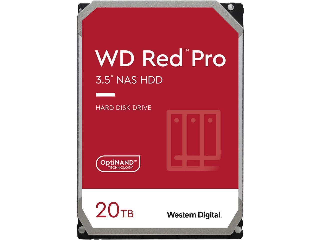Western Digital WD RED Pro WD201KFGX 20TB interne Festplatte 7200 RPM SATA3 -RZR