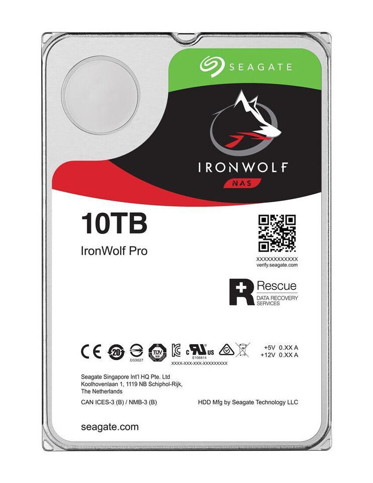 Seagate IronWolf Pro ST10000NE0008 NAS HDD - 10TB 3,5" Zoll SATA3 CMR 10 TB -966
