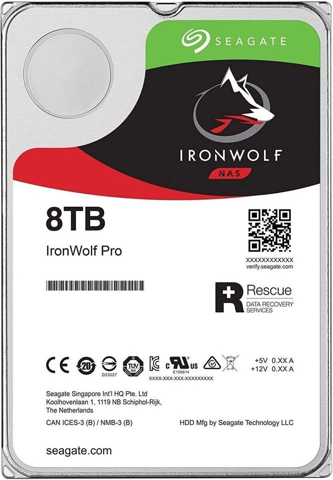 Seagate IronWolf Pro ST8000NE0004 NAS HDD - 8TB 3,5 Zoll SATA3 CMR 8 TB